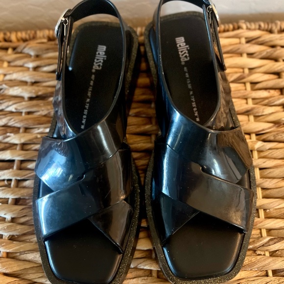 Melissa Black Sandals size 7 - Picture 5 of 7